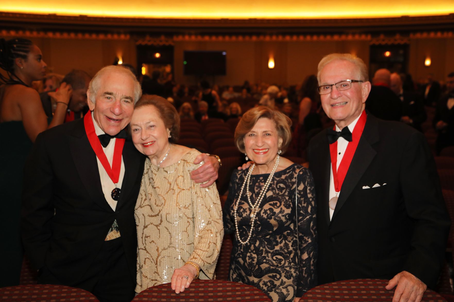 Ambassador Sam and Marilyn Fox, Lenore and Edwin Pepper